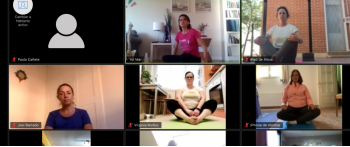 Taller de yoga, estiramientos y meditación online para asociados